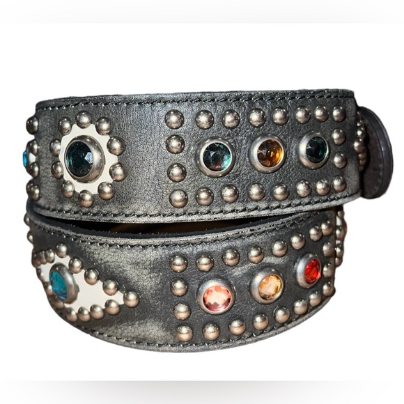 Polo Ralph Lauren SouthWestern Studded Leather Belt - Picture 4 of 8